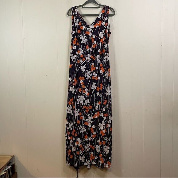 Vintage 70’s Union Made Floral Maxi Dress - Picture 1 of 6
